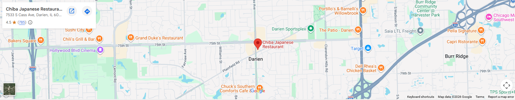 Location 7533 S Cass Ave, Darien, IL 60561