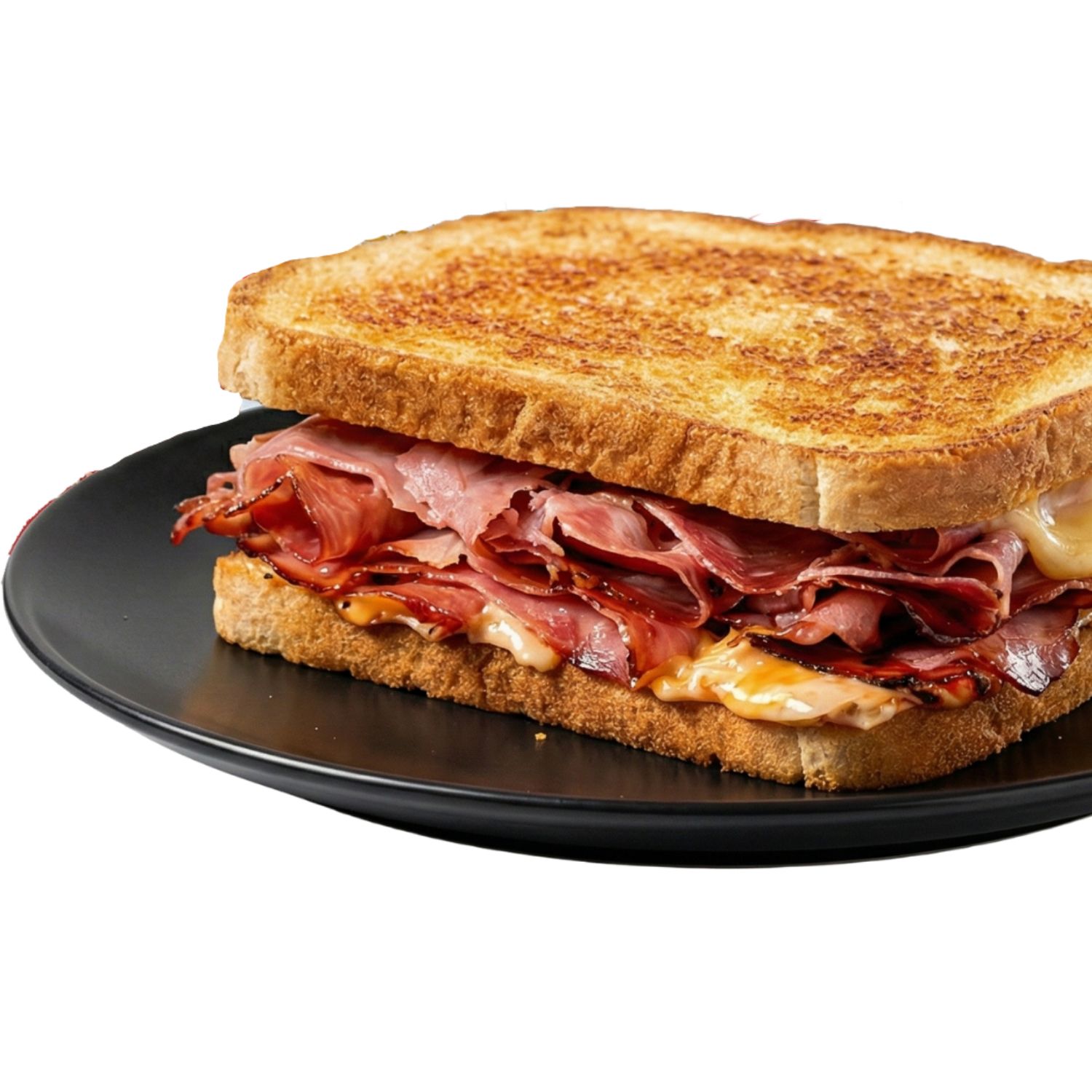 Grilled toast with melted cheese & layered ham at Chicken Factory, a Fast - Food Restaurant in Riverdale