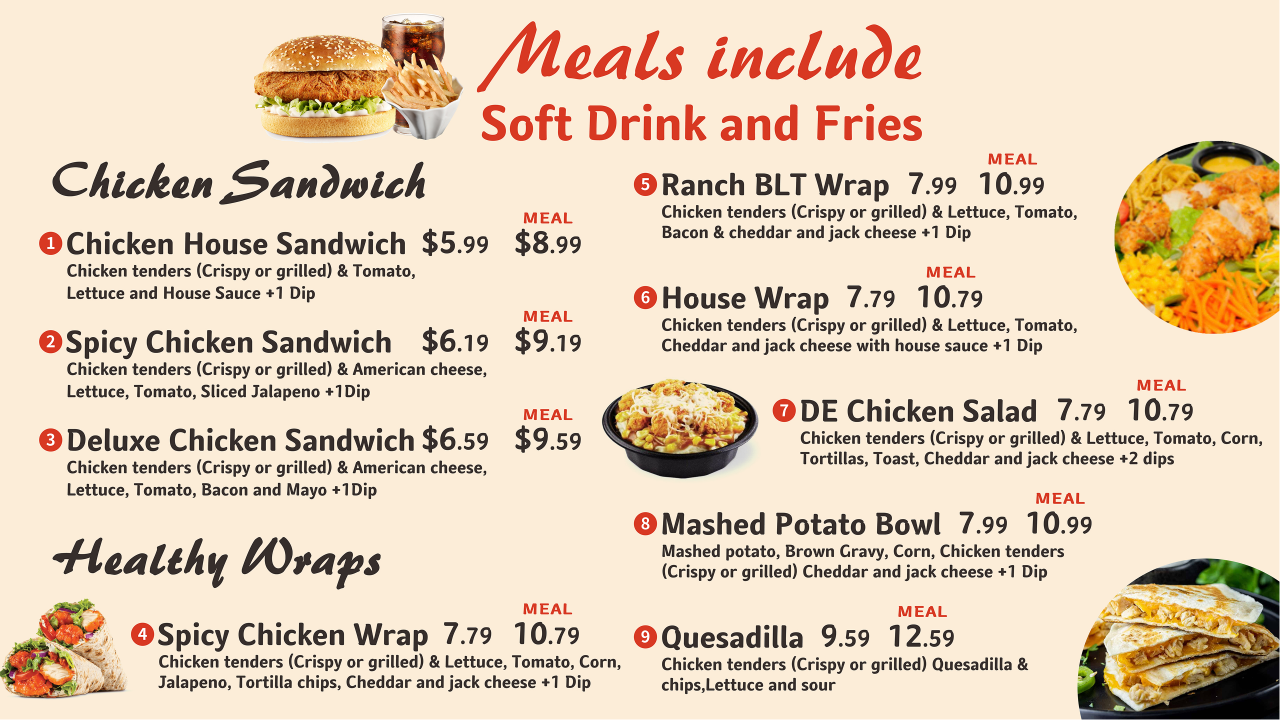 Menu Chicken House