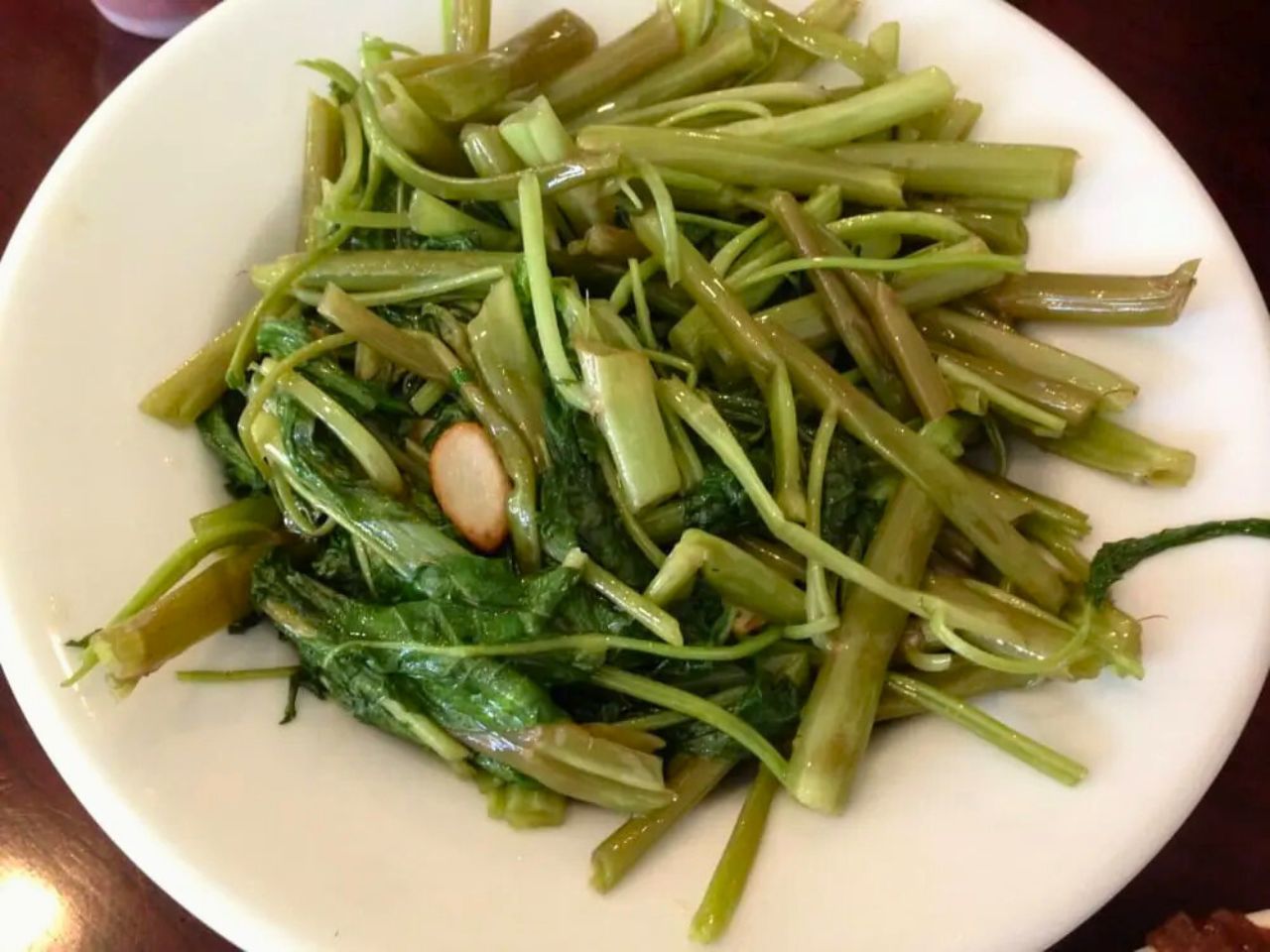 Choy sum with garlic at China Cafe, a Chinese Restaurant in Manlius