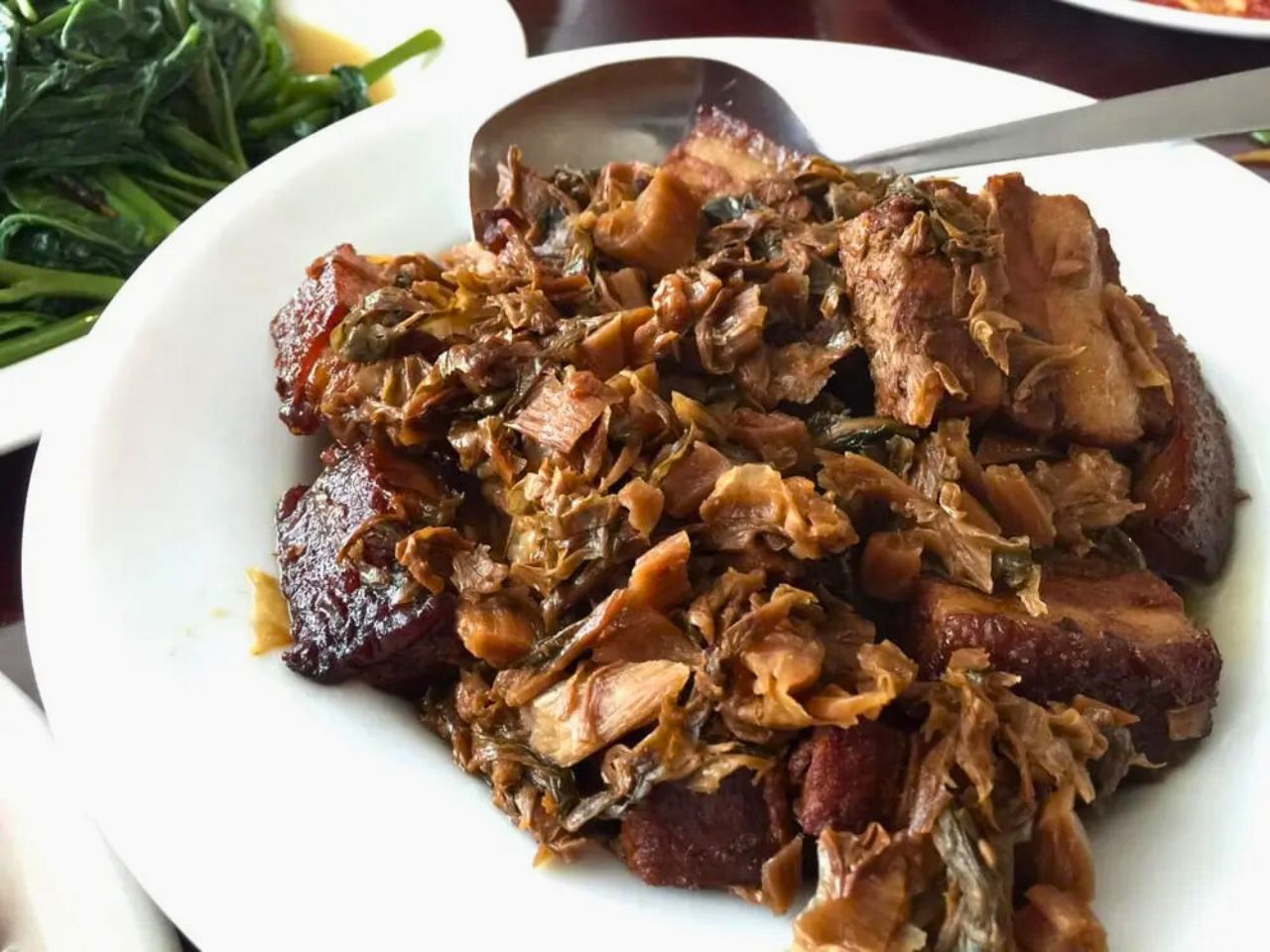 Preserved vegetable pork at China Cafe, a Chinese Restaurant in Manlius