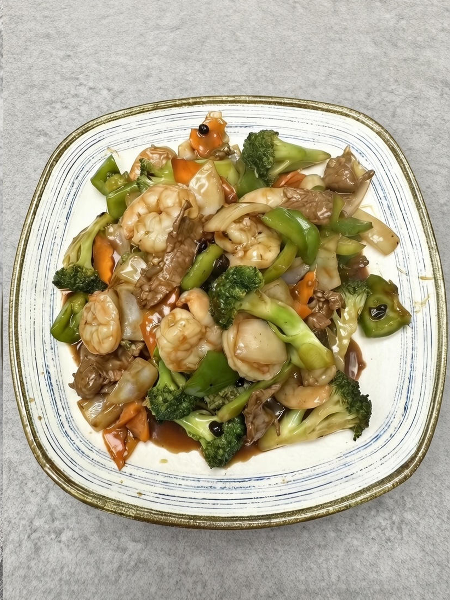 Shrimp and Beef with Mixed Vegetables at China Chef 1, Chinese Restaurant in San Diego