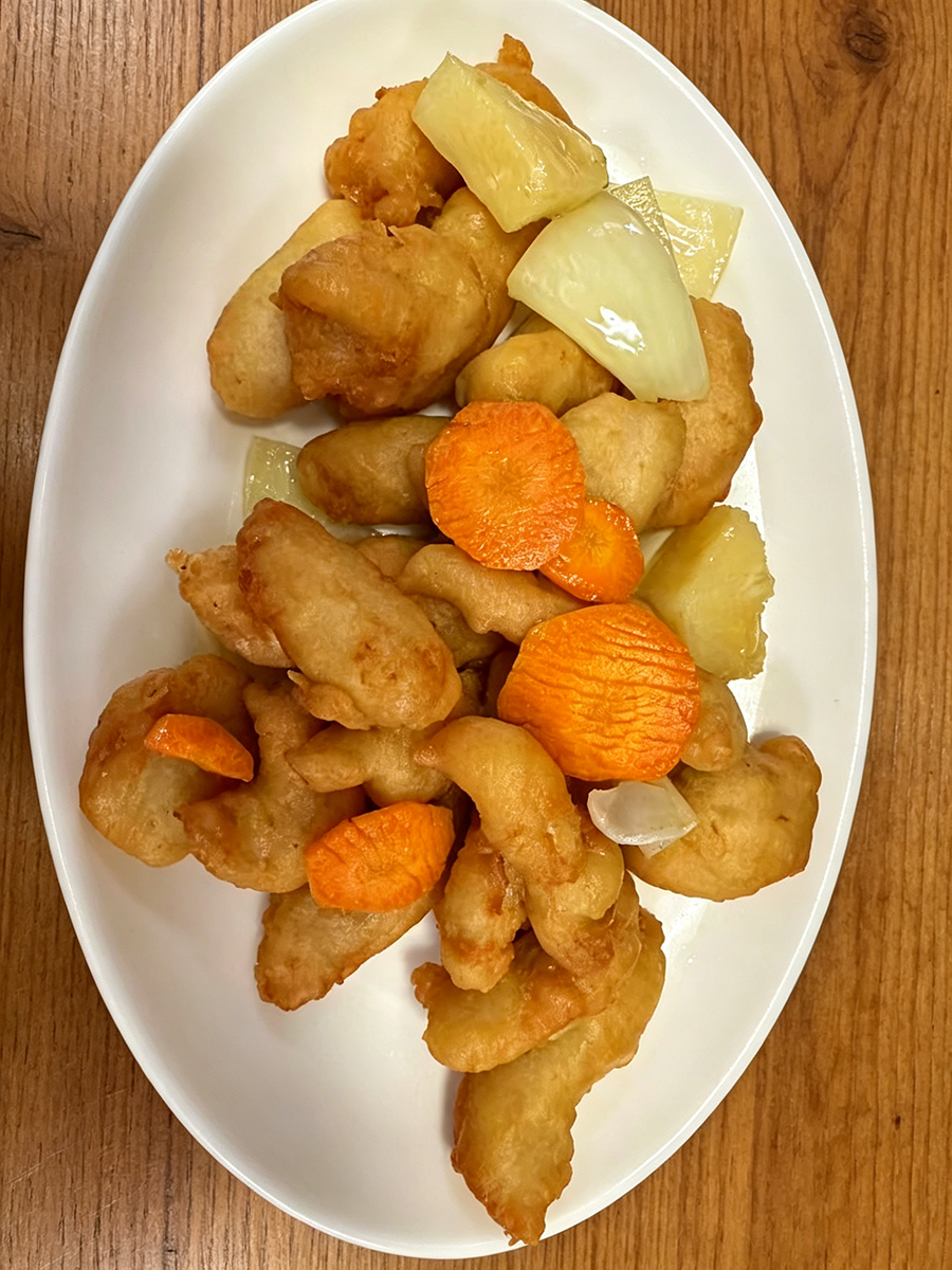 Sweet and sour chicken with pineapple and vegetables at China Cottage, a Chinese Restaurant in Madison