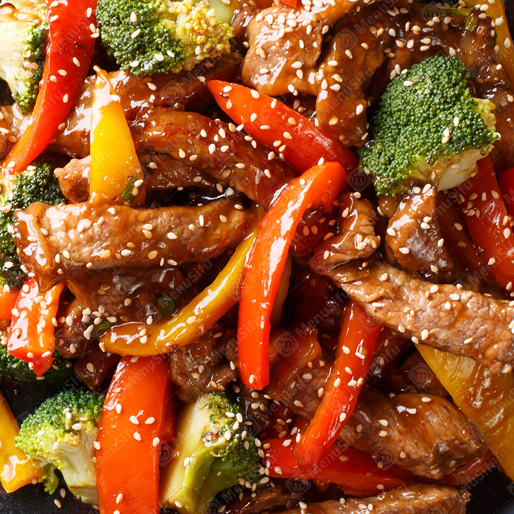 Beef with bell peppers and broccoli at China Garden, a Chinese Restaurant in Jefferson