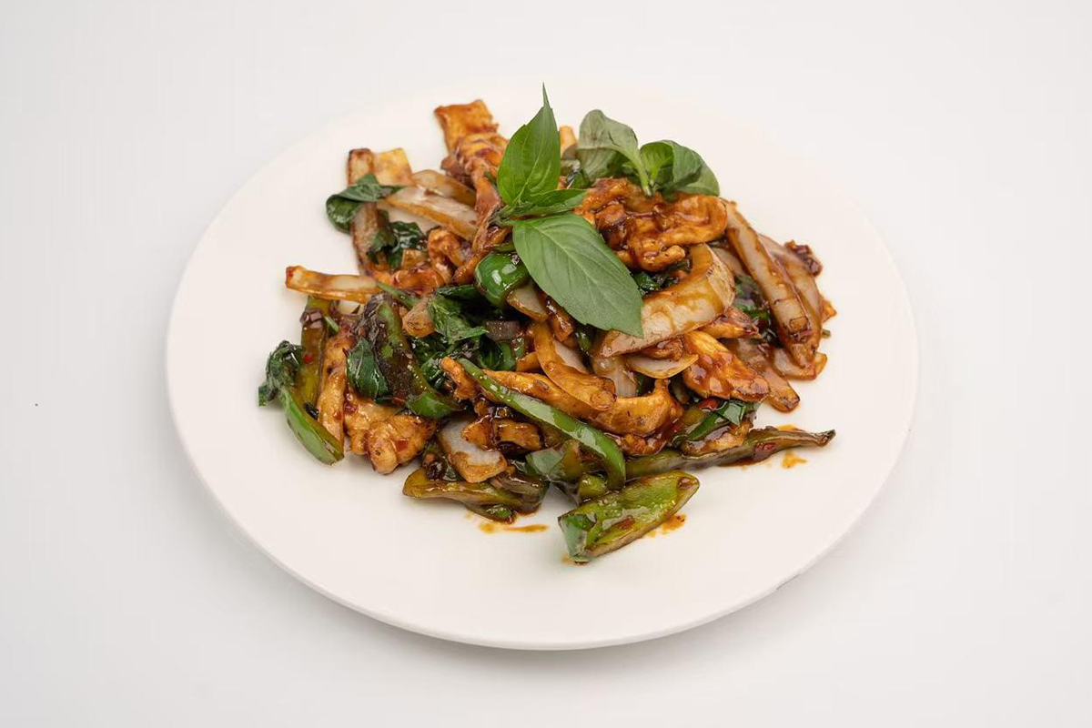 Stir-fried pork at China House，a Chinese Restaurant in Scotch Plains