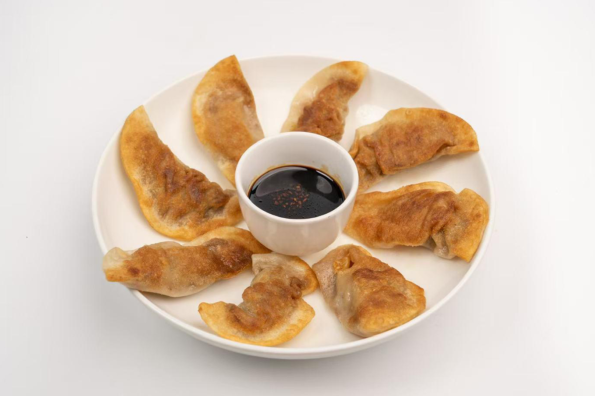 Pan-fried dumplings at China House，a Chinese Restaurant in Scotch Plains