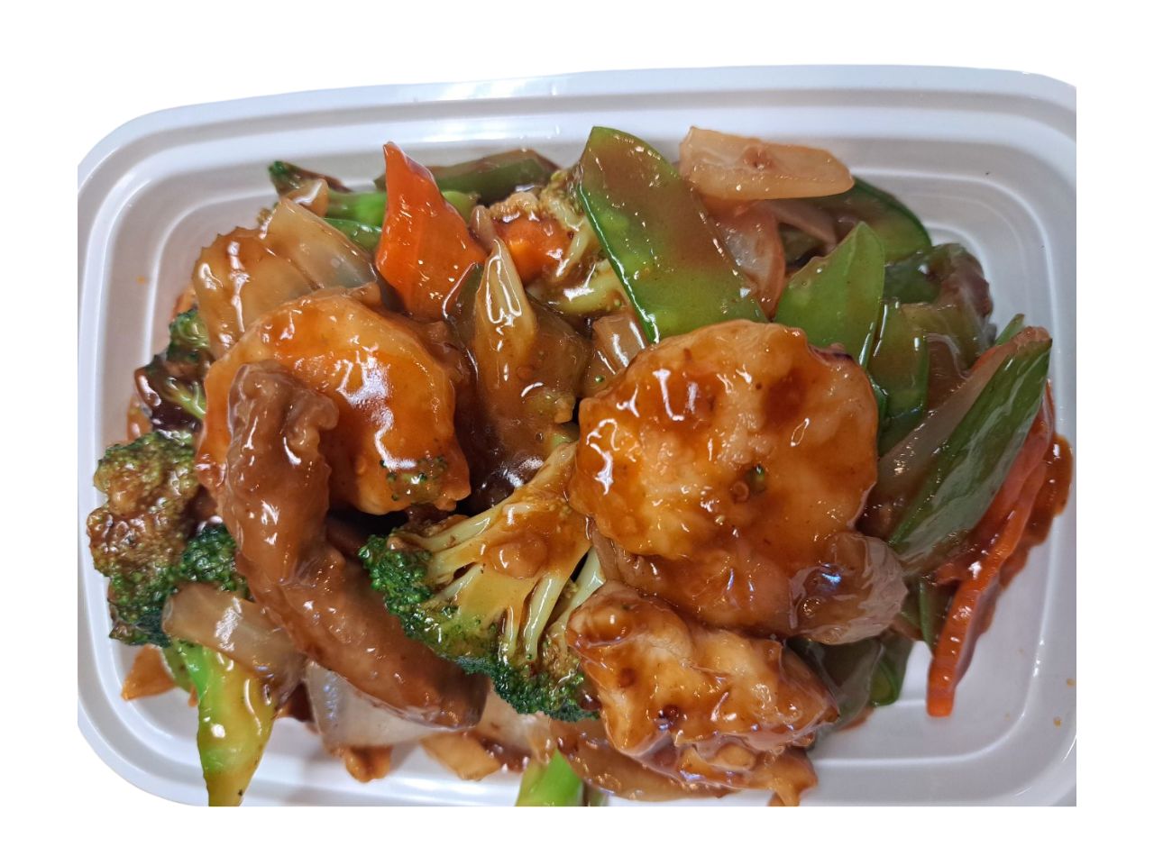 Triple delight with garlic sauce and vegetables at China House, a Chinese Restaurant in Jacksonville