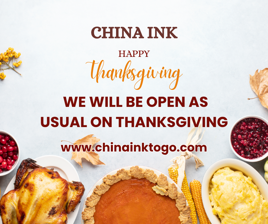 **Alt text**: Thanksgiving graphic for China Ink: 
