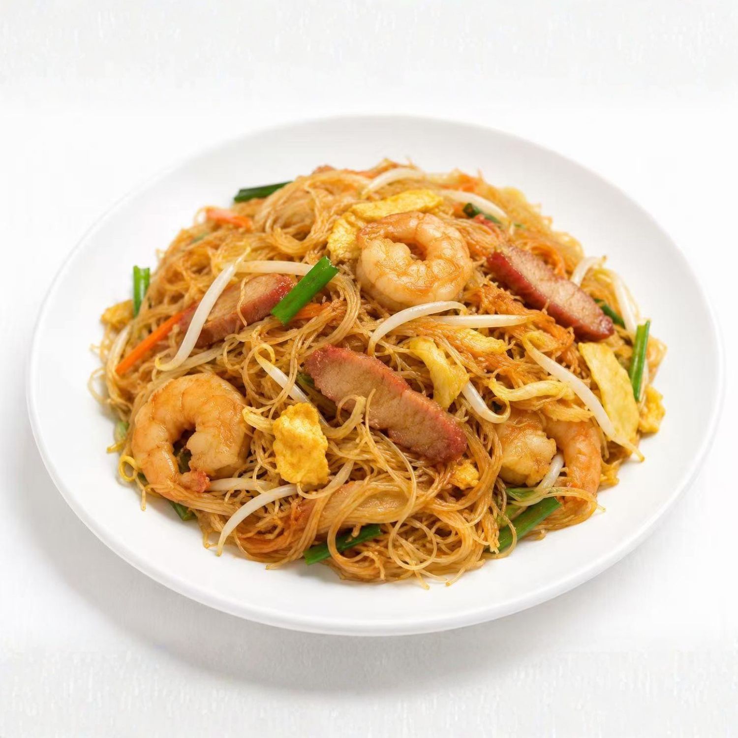 Singapore-style rice noodles with shrimp and pork at China King Restaurant, a Chinese Restaurant in North Fort Myers