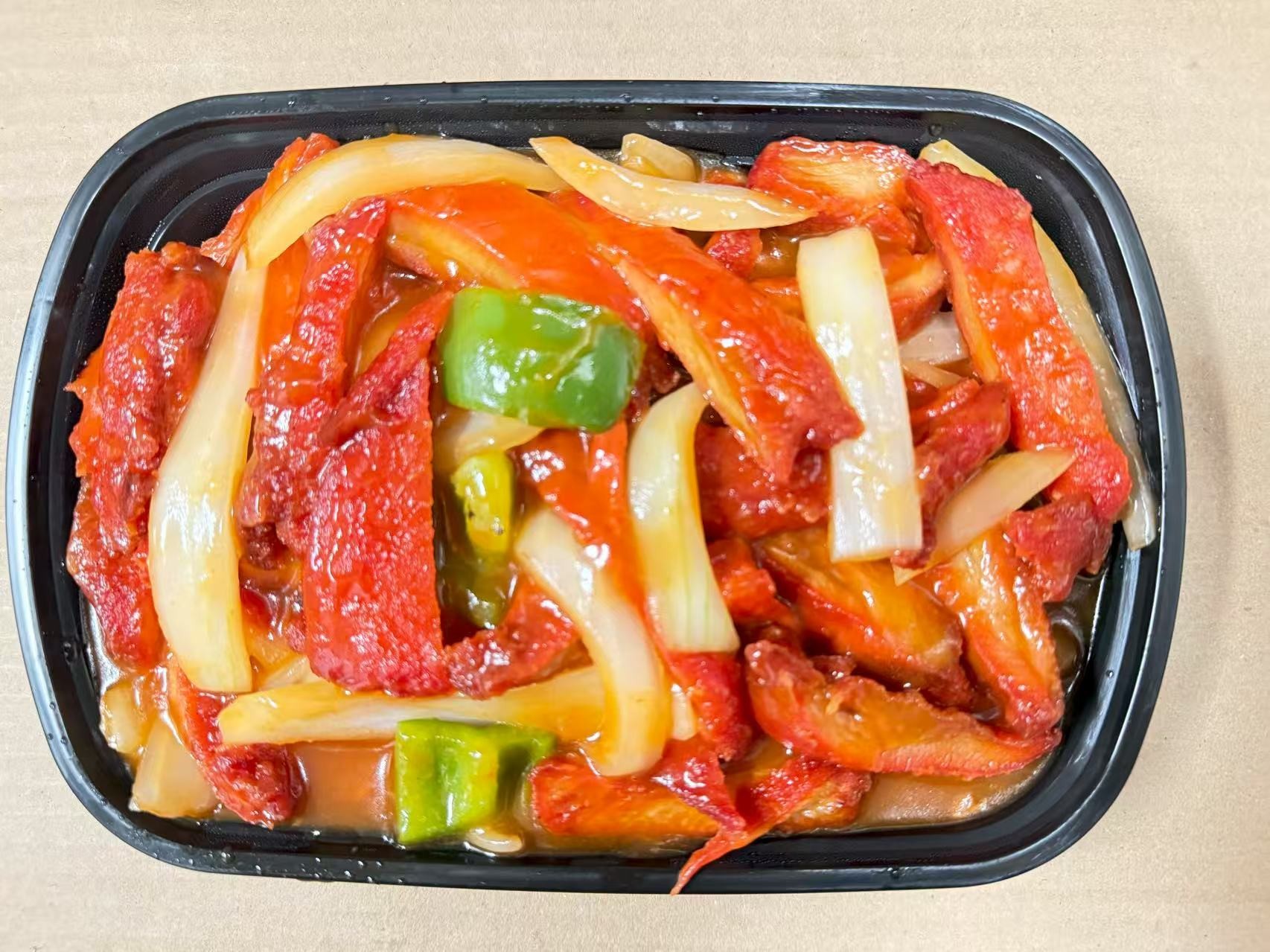Chicken in bourbon - flavored sauce at China one,a Chinese Restaurant in Whitsett