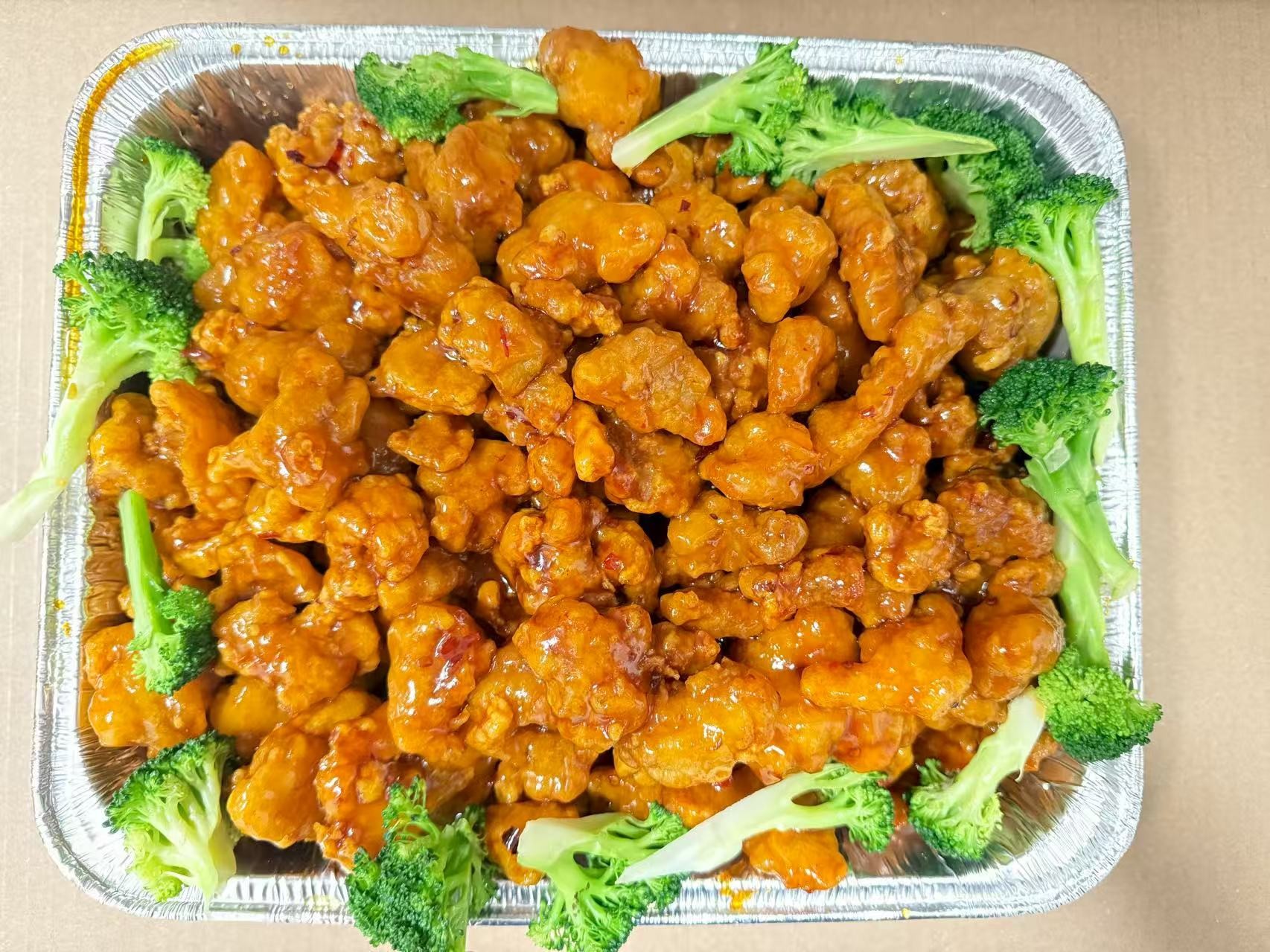Chicken in General Tso sauce at China one,a Chinese Restaurant in Whitsett