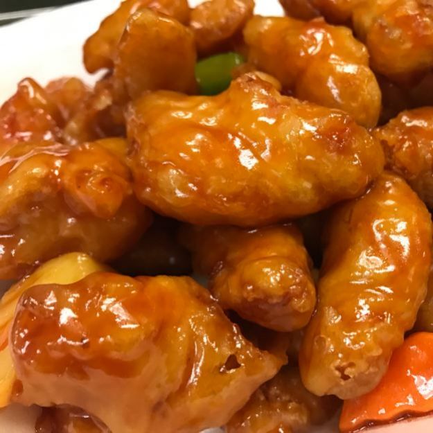 Crispy chicken in sweet and spicy sauce at China One, a Chinese Restaurant in Upland