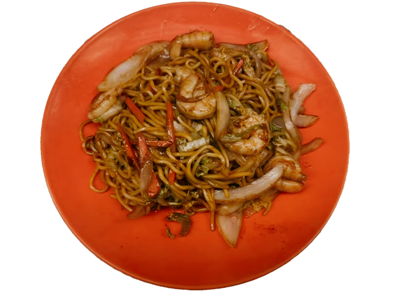 Vegetable & Shrimp Lo Mein at China Taste, Chinese Restaurant in Bus South