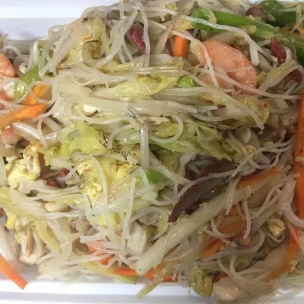 Chinatown-Chinese-Restaurant-Seafood-fried-rice-noodles-Griffith Seafood fried rice noodles, thin noodles stir - fried with shrimp and vegetables, rich ingredients, bright color at Chinatown Chinese Restaurant, a Chinese Restaurant in Griffith