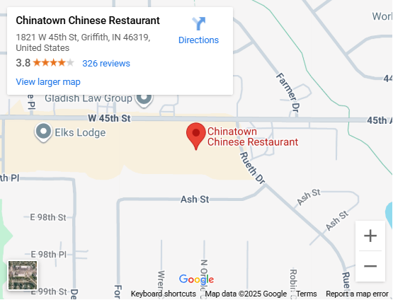 Location, 1821 W 45th St, Griffith, IN 46319