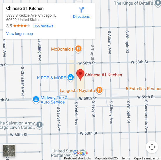 Location, 5833 S Kedzie Ave, Chicago, IL 60629 Location, 5833 S Kedzie Ave, Chicago, IL 60629