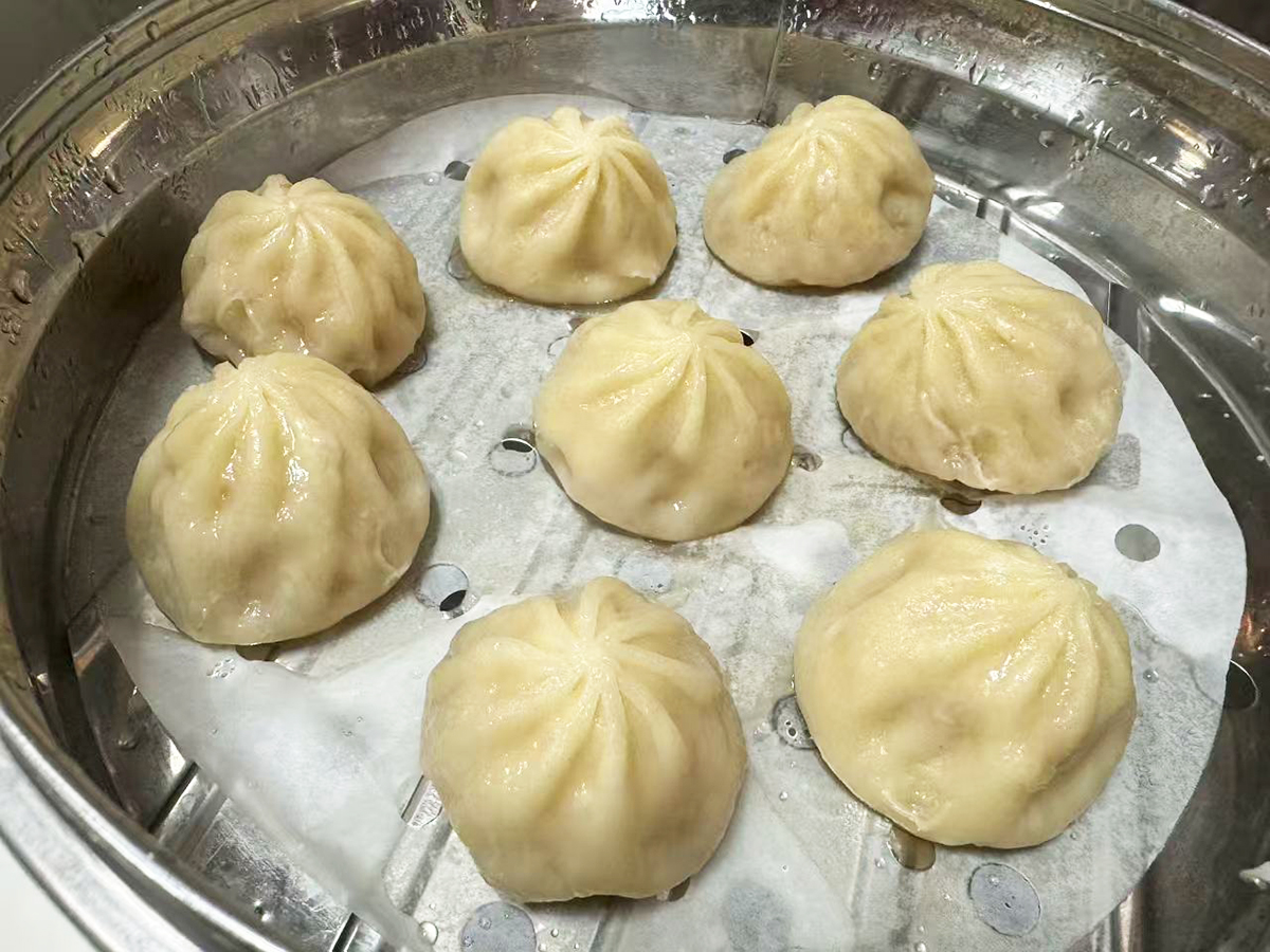 Chinese-Taste-Chinese-Restaurant-Shanghai-Xiaolongbao-Salt-Lake-City Steamer of Shanghai soup dumplings at Chinese Taste,a Chinese Restaurant in Salt Lake City