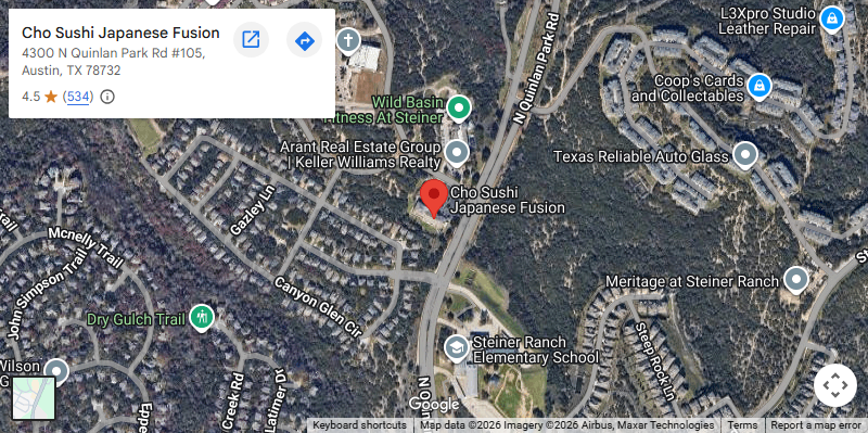 Location,4300 N Quinlan Park Rd #105, Austin, TX 78732