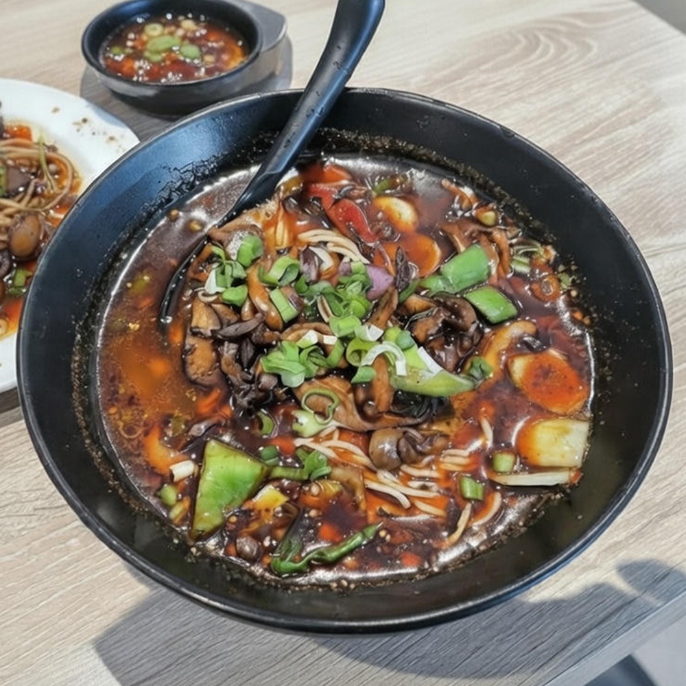 Spicy Soup Noodles at Chong Qing Noodle, Chinese Restaurant in Newark