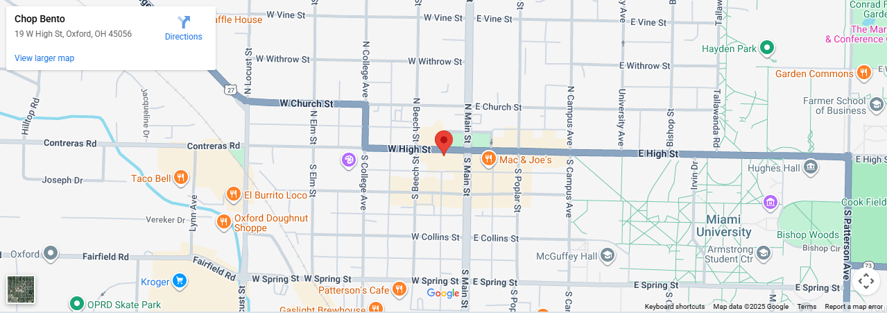 Location: 19 W High ST Oxford OH 45056 Location: 19 W High ST Oxford OH 45056