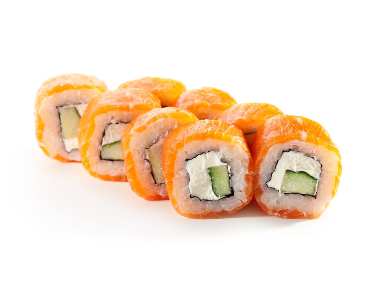 Salmon cream cheese sushi roll at Chopstick Ramen And Sushi, a Asian Fusion Restaurant in New Windsor