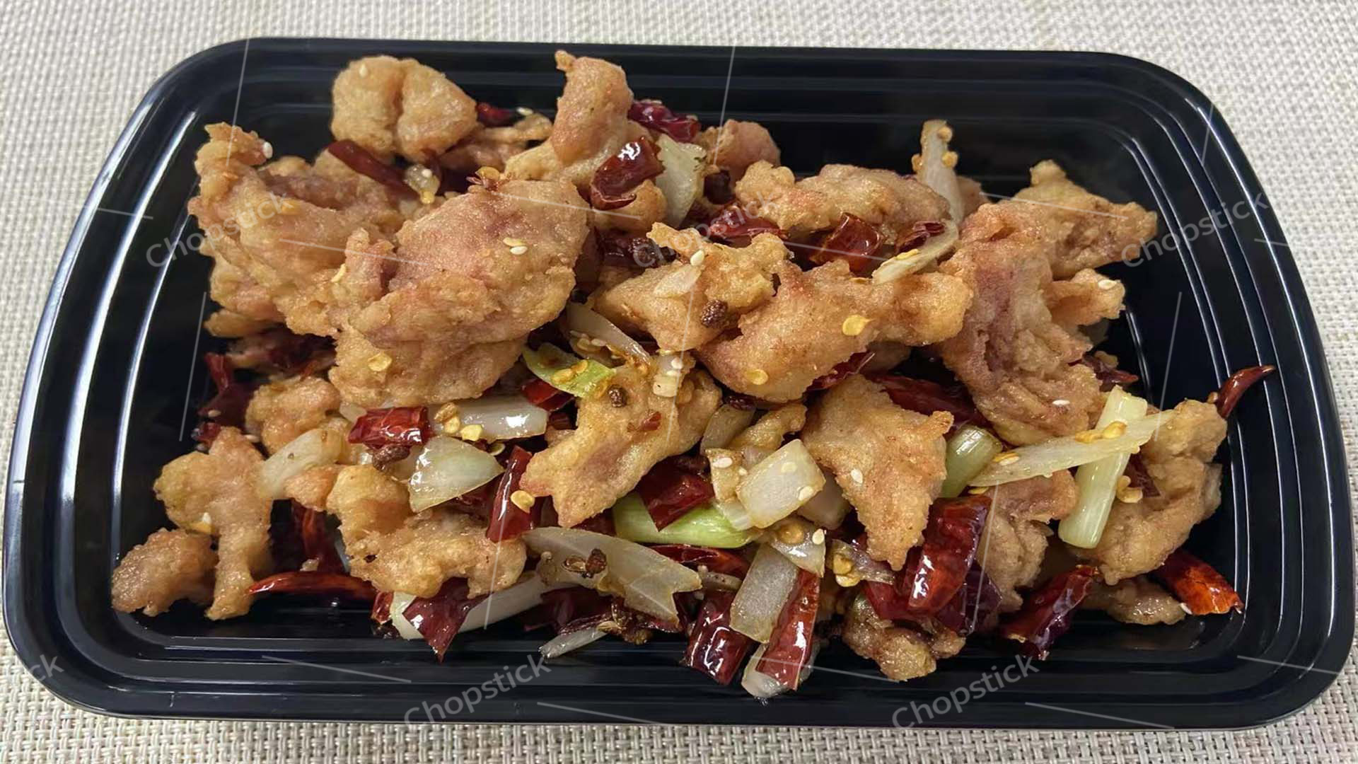 Hot and spicy chicken with dried chilies at Chopstick, a Chinese Restaurant in Flowood