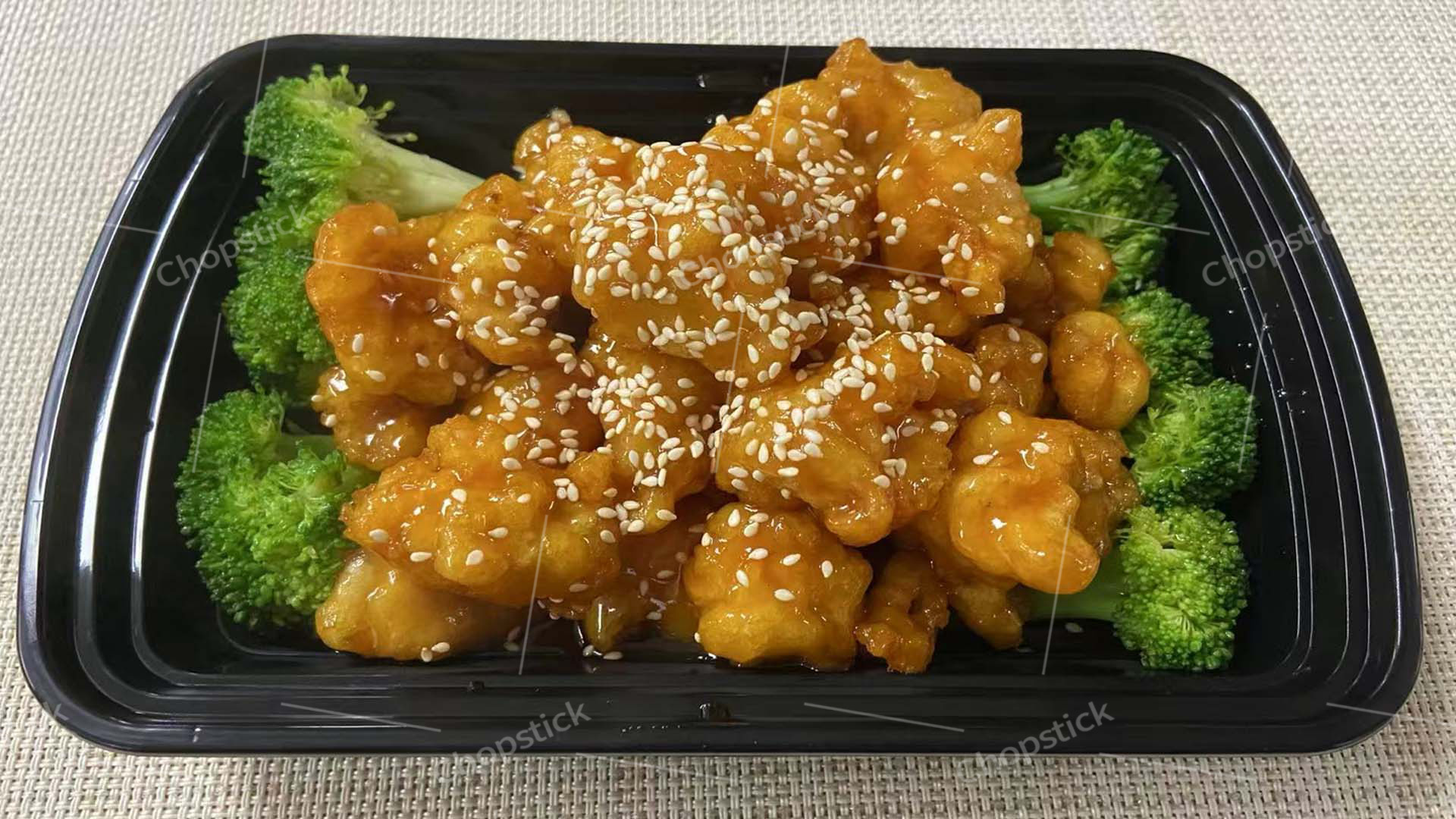 Sesame chicken with broccoli and sesame seeds at Chopstick, a Chinese Restaurant in Flowood