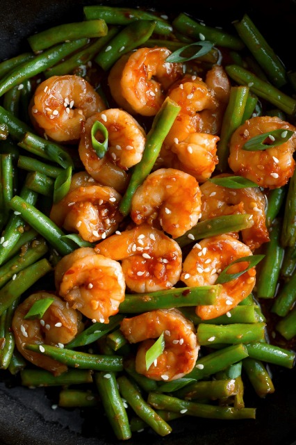 Chopsticks-Express-Chinese-Restaurant-String-Bean-Shrimp-Philadelphia String Bean Shrimp - Shrimp stir - fried with string beans & sesame seeds at Chopsticks Express, a Chinese Restaurant in Philadelphia