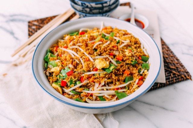 Veggie Fried Rice - Fried rice with assorted vegetables & eggs at Chopsticks Express, a Chinese Restaurant in Philadelphia
