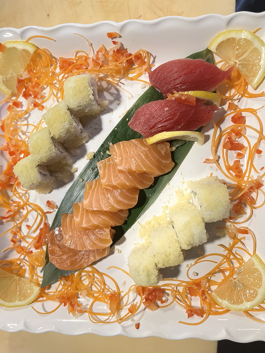 Chopsticks-Asian-Bistro-Asian-Restaurant-Salmon-sashimi-Littleton tuna nigiri and crunchy California at Chopsticks Asian Bistro,a Asian Restaurant in Littleton