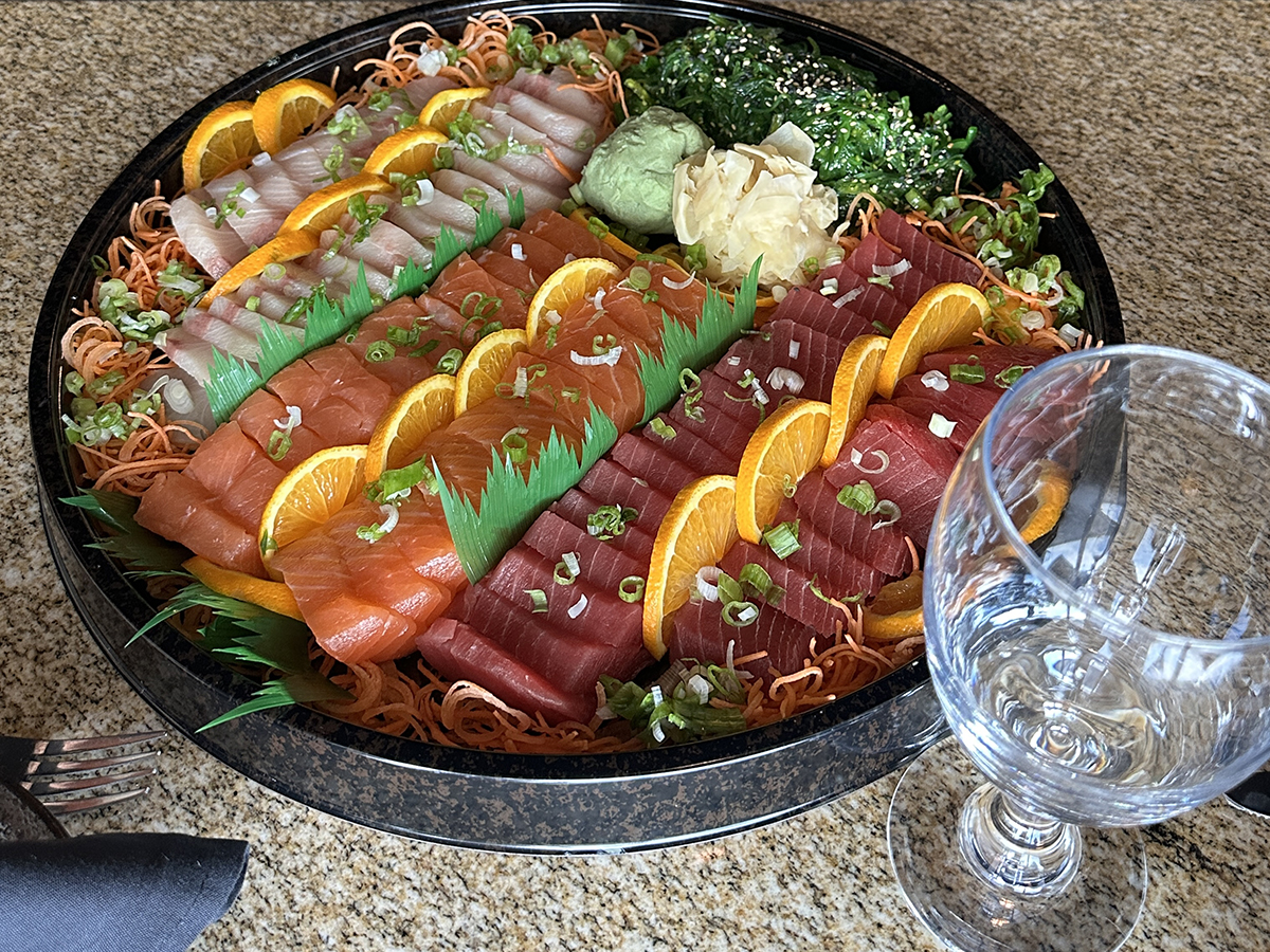 Chopsticks-Asian-Bistro-Asian-Restaurant-Salmon-Littleton yellowtail & Tuna sashimi at Chopsticks Asian Bistro,a Asian Restaurant in Littleton