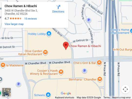 Location, 3400 W Chandler Blvd Ste 3, Chandler, AZ 85226 3400 W Chandler Blvd Ste 3, Chandler, AZ 85226