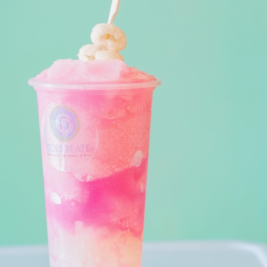 Lychee Slush w/Lychee Jelly at Cold Plate，a Ice Cream Shop in Seattle