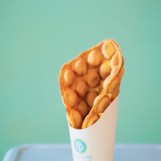 Bubble Waffle at Cold Plate，a Ice Cream Shop in Seattle