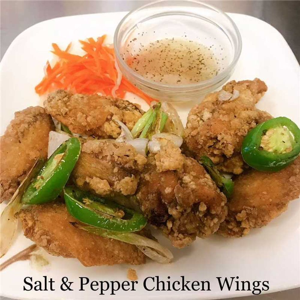 Salt pepper chicken wings from Colfax Bistro, an Asian restaurant in Colfax