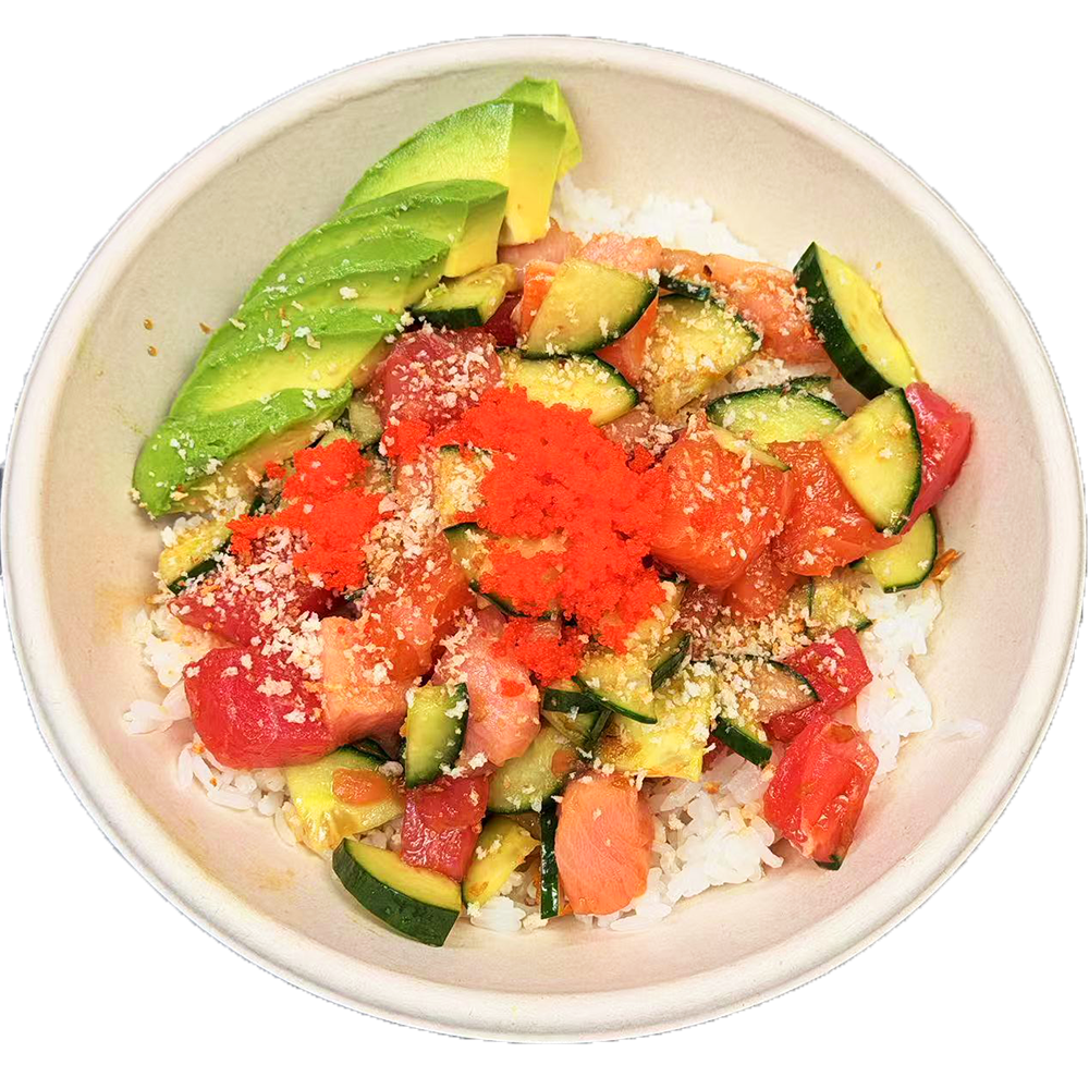 Poke-Sushi-Bowl-Fast-Casual-Poke & Sushi-Bowl-Restaurant-Rainbow-Bowl-Charlottesville Rainbow Bowl at Poke Sushi Bowl,a Fast-Casual Poke & Sushi Bowl Restaurant in Charlottesville