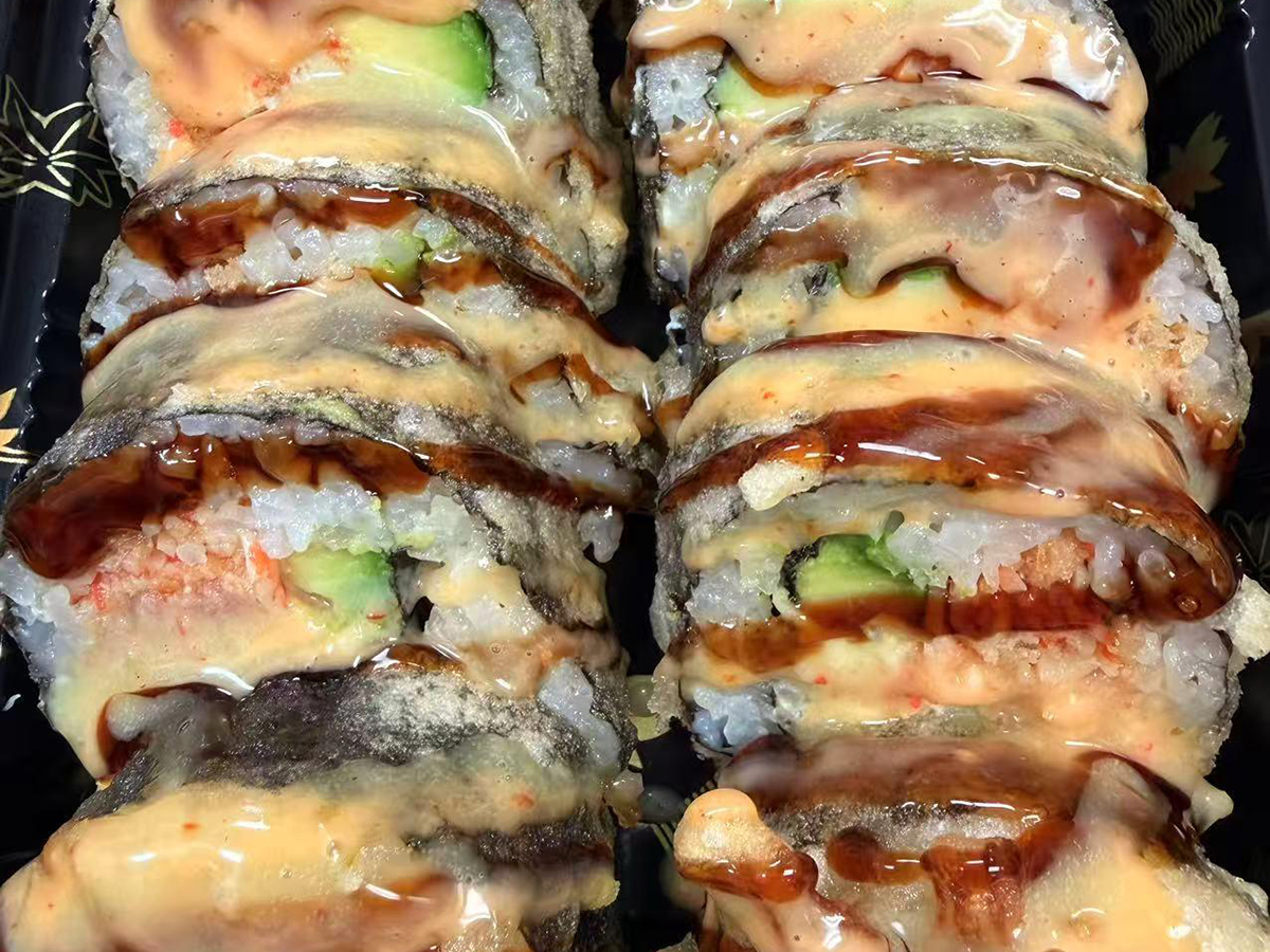 Spicy Girl Roll at Poke Sushi Bowl，a Fast-Casual Poke & Sushi Bowl Restaurant in Charlottesville