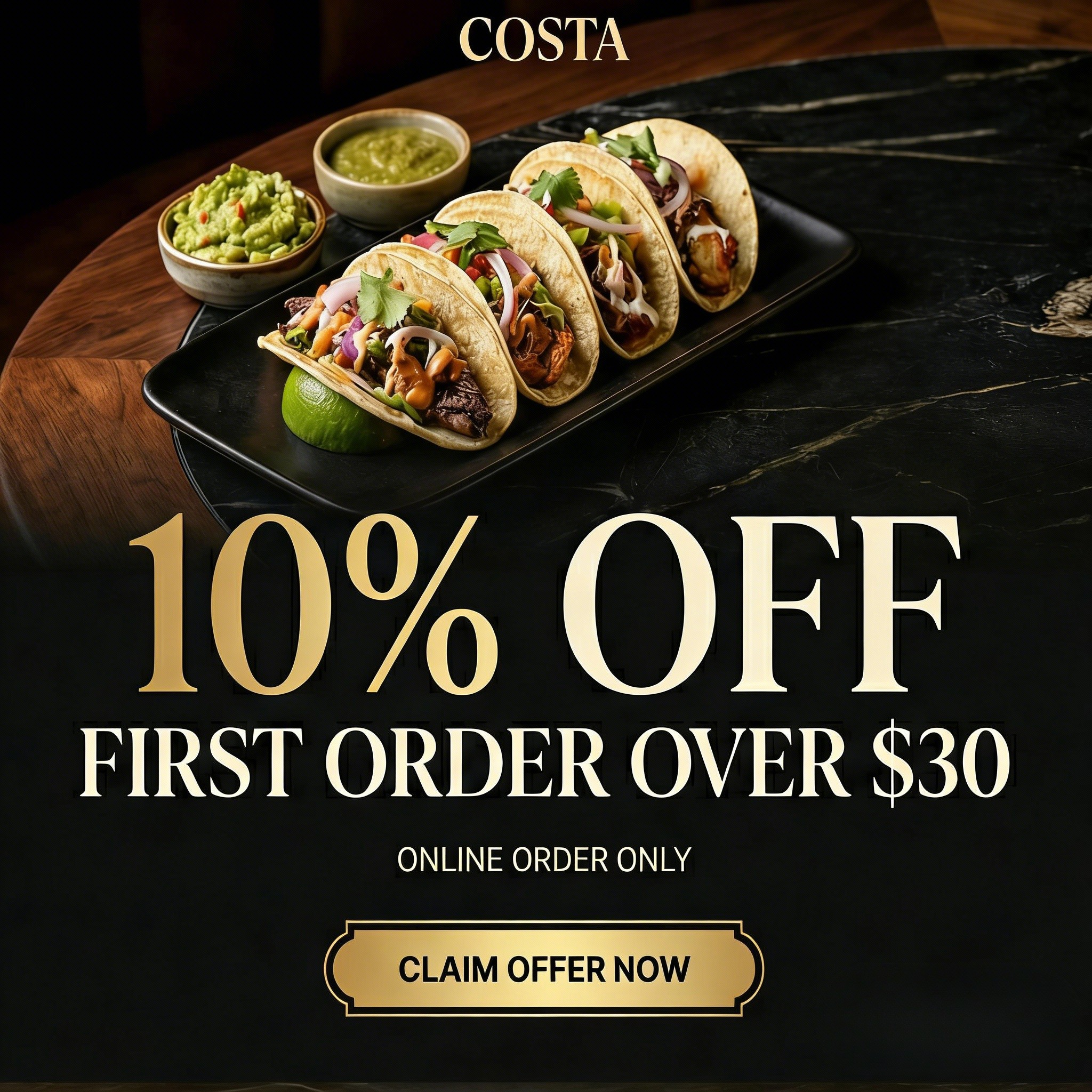 Costa Restaurant Promotion Notice