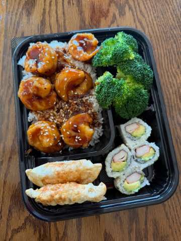 Teriyaki Shrimp Bento Box at Cozyroom Chinese Restaurant，a Chinese Restaurant in North Brunswick Township
