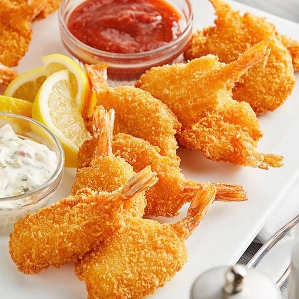 Breaded Shrimp with Dipping Sauces from Crabbers, a Seafood Restaurant in Spring Hill