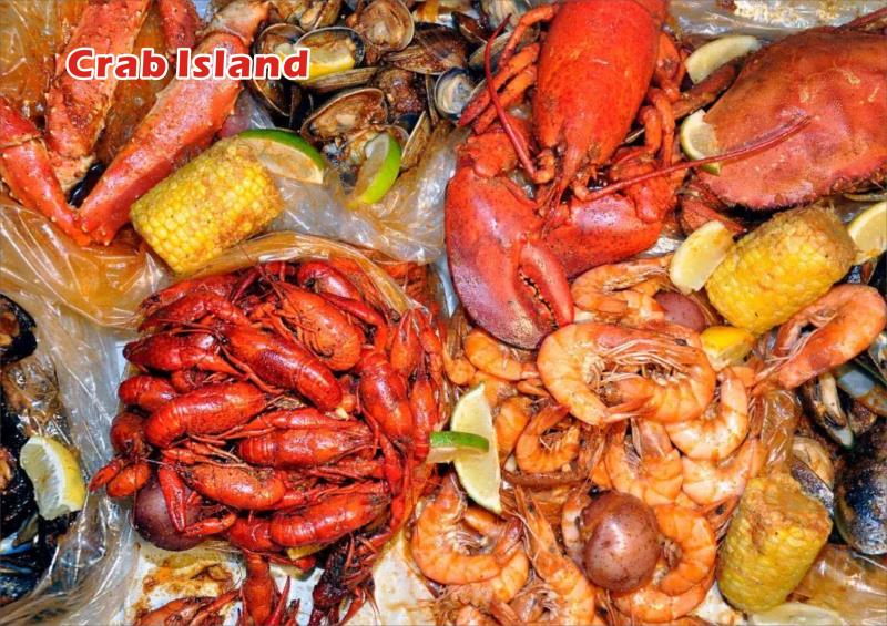 Seafood platter from Crab Island, a sushi and seafood restaurant in Lake Elsinore