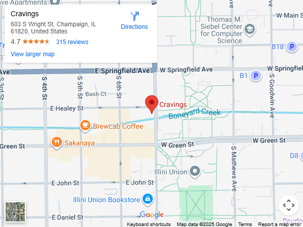 Location, 603 S Wright St, Champaign, IL 61820, United States