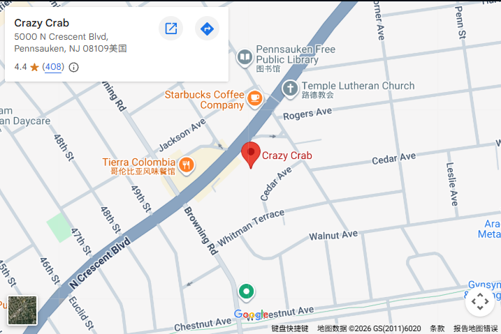 Location, 5000 N Crescent Blvd, Pennsauken, NJ 08109