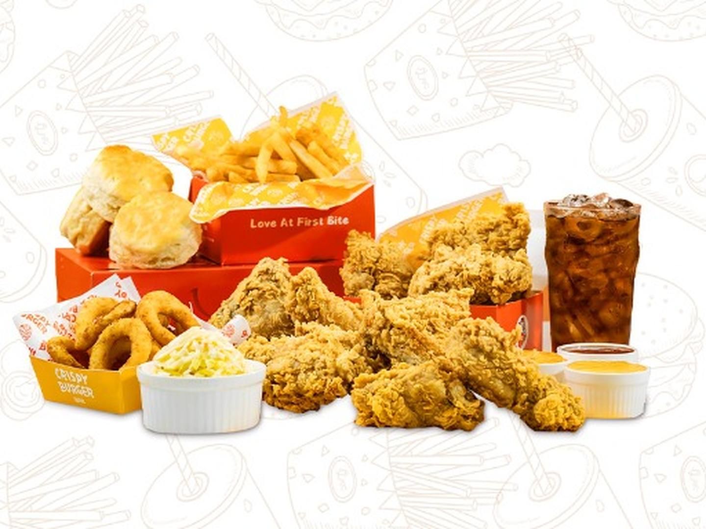 8pc mixed crispy chicken combo with fries and drink at Crispy Burger, a Fast - Food Restaurant in Cut Off