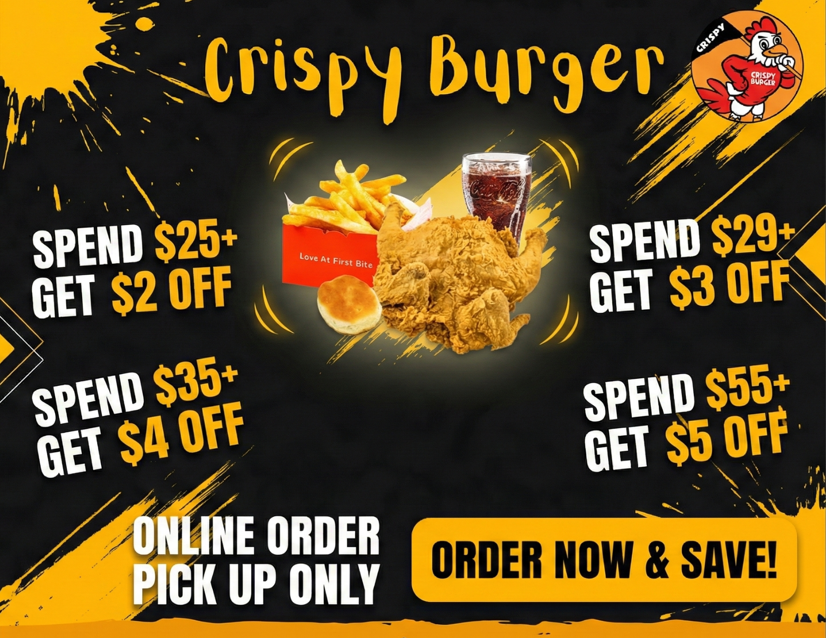 Crab N Go seafood platter promo - 10% off online orders $45+ at Liverpool, NY location.