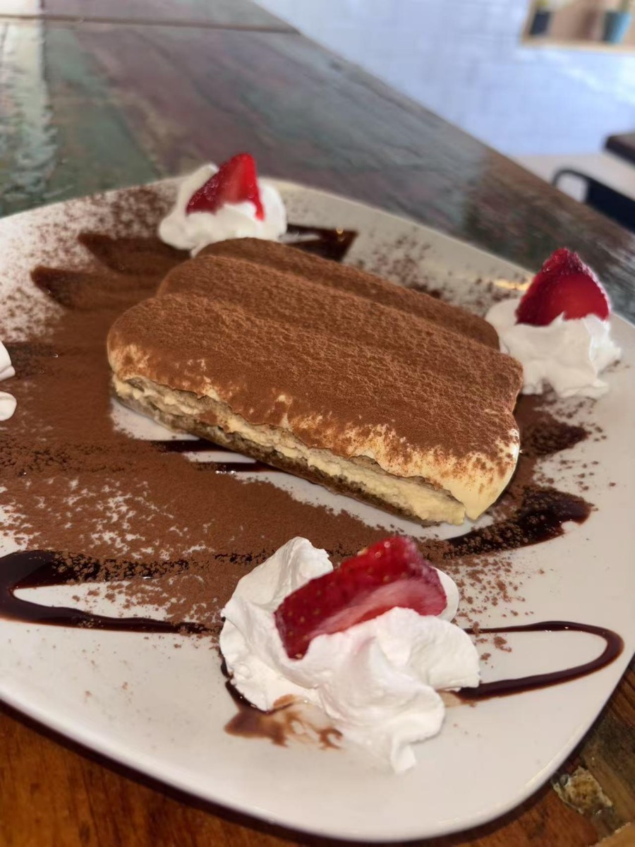 Classic tiramisù dessert at DA DAMASO，a Italian Restaurant in Staten Island