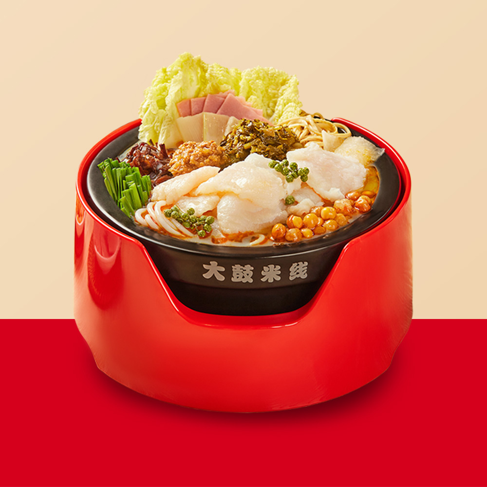 Tomato Fish Rice Noodles at Dagu Miishiee，a Chinese Noodle House in San Diego