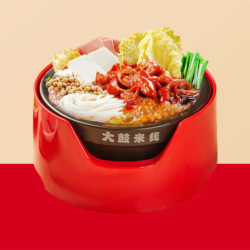 Braised Pork Intestine Rice Noodles at Dagu Miishiee，a Chinese Noodle House in San Diego