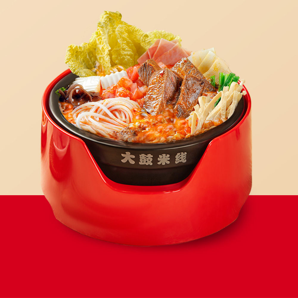 Spicy Beef Rice Noodles at Dagu Miishiee，a Chinese Noodle House in San Diego