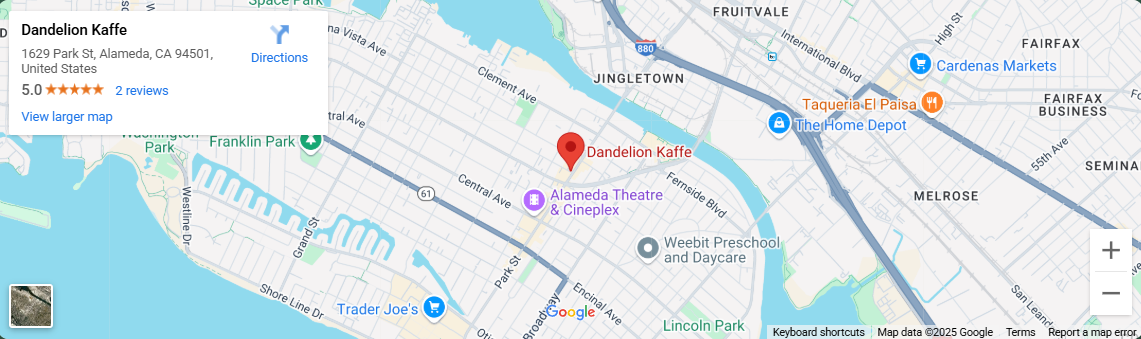 location，1629 Park Street, Alameda, CA 94501